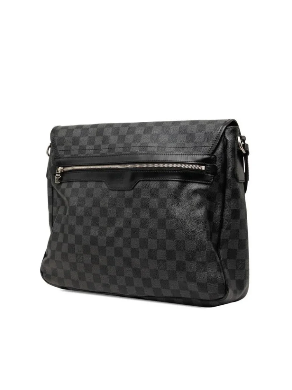 Louis Vuitton Damier Graphite Daniel MM Crossbody Shoulder Bag Black Leather